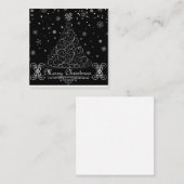 Prettig kerstfeest notitiekaartje (Voorkant / Achterkant)
