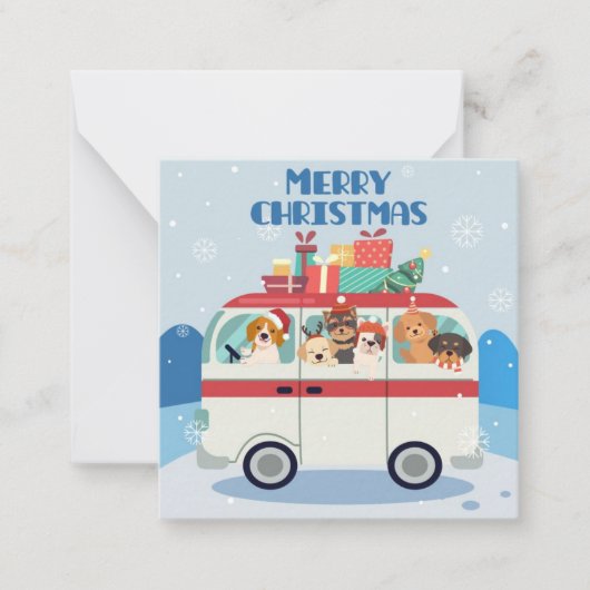 Prettig kerstfeest notitiekaartje (Voorkant)