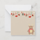 Prettig kerstfeest notitiekaartje (Achterkant)