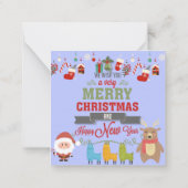 Prettig kerstfeest notitiekaartje (Achterkant)