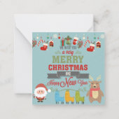 Prettig kerstfeest notitiekaartje (Achterkant)