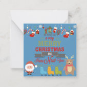 Prettig kerstfeest notitiekaartje (Achterkant)