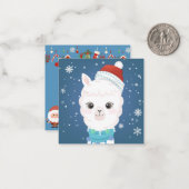 Prettig kerstfeest notitiekaartje (Voorkant / Achterkant in situ)