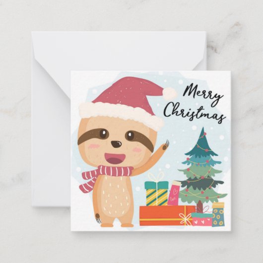 Prettig kerstfeest notitiekaartje (Voorkant)