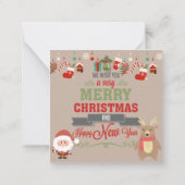 Prettig kerstfeest notitiekaartje (Achterkant)