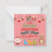 Prettig kerstfeest notitiekaartje (Achterkant)