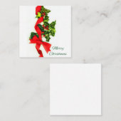 Prettig kerstfeest notitiekaartje (Voorkant / Achterkant)