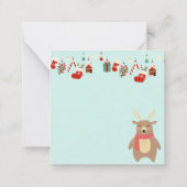 Prettig kerstfeest notitiekaartje (Achterkant)