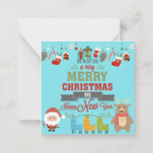 Prettig kerstfeest notitiekaartje (Achterkant)