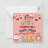Prettig kerstfeest notitiekaartje (Achterkant)