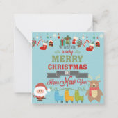 Prettig kerstfeest notitiekaartje (Achterkant)