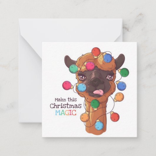 Prettig kerstfeest notitiekaartje (Voorkant)