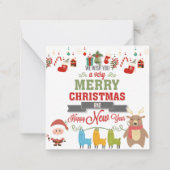 Prettig kerstfeest notitiekaartje (Achterkant)