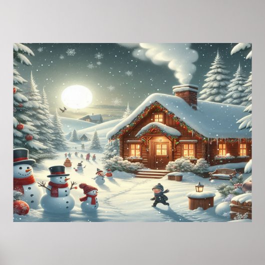 Prettig kerstfeest - O24 Poster (Voorkant)