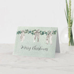 Prettig kerstfeest Oerboog Eucalyptus Sterren Kaart