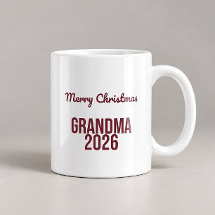 Prettig kerstfeest oma 2026 Grappige mok