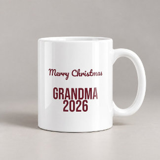 Prettig kerstfeest oma 2026 Grappige mok