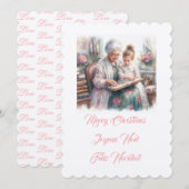Prettig kerstfeest oma kaart (Voorkant / Achterkant)