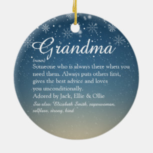 Prettig kerstfeest Oma Oma Definitie Keramisch Ornament