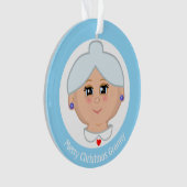 Prettig kerstfeest oma ornament (voorkant)