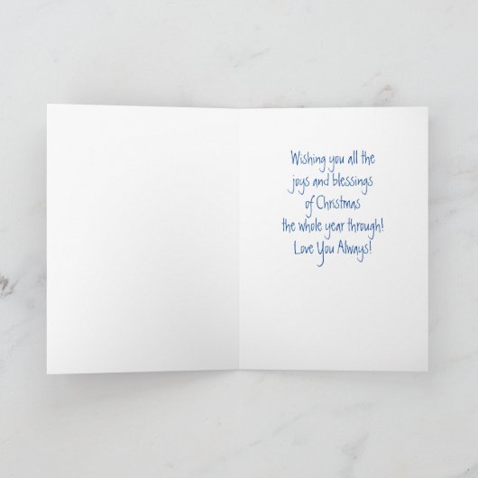 Prettig kerstfeest ongelofelijke kleinzoon kaart (Binnen)