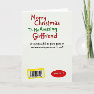 Prettig kerstfeest ongelofelijke vriendin kaart