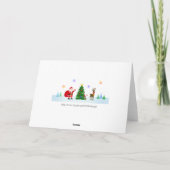 Prettig kerstfeest op de volle maan kaart (Achterkant)