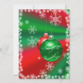 Prettig kerstfeest op rood en groen kaart (Achterkant)