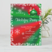 Prettig kerstfeest op rood en groen kaart (Staand voorkant)