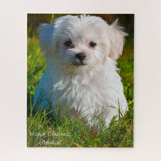 Prettig kerstfeest opa. legpuzzel (Verticaal)