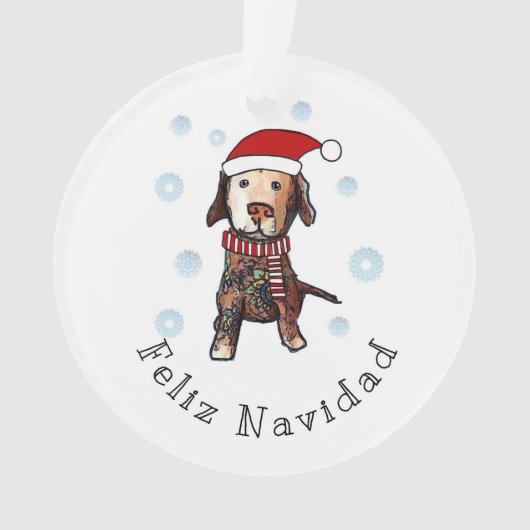 Prettig Kerstfeest Ornament (voorkant)