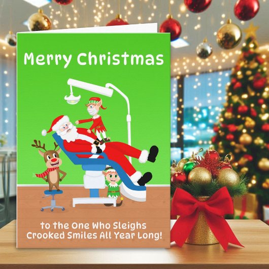 Prettig kerstfeest orthodontist Sinterklaas Kaart