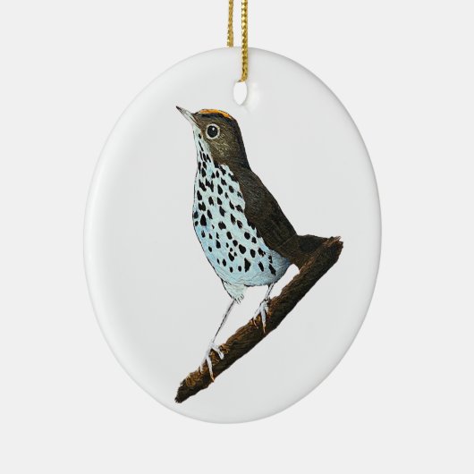 Prettig kerstfeest ~Ovenbird~ Keramisch Ornament (Rechts)