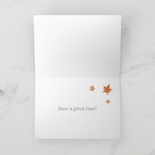 Prettig Kerstfeest over de Miles Kerstkaart Feestdagen Kaart (Binnen)