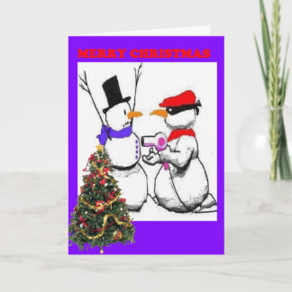 Prettig kerstfeest Overval Feestdagen Kaart