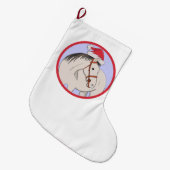 Prettig kerstfeest Paard Grote Kerstsok (Voorkant (Hangend))