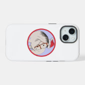 Prettig kerstfeest Paard iPhone 15 Case (Achterkant horizontaal)
