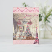 Prettig Kerstfeest Paleis Versailles Marie Antoine Kaart (Staand voorkant)