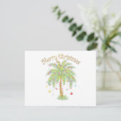 Prettig kerstfeest Palmboom Licht Nieuwjaar Tropis (Staand voorkant)
