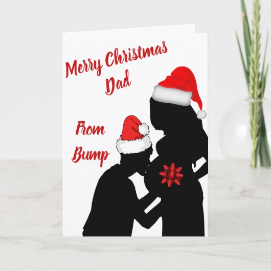 Prettig kerstfeest Papa van bultje Kaart (Voorkant)