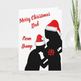 Prettig kerstfeest Papa van bump Kaart
