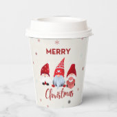 Prettig kerstfeest papieren bekers (Achterkant)