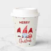 Prettig kerstfeest papieren bekers (Voorkant)