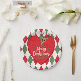 Prettig kerstfeest Papieren bord