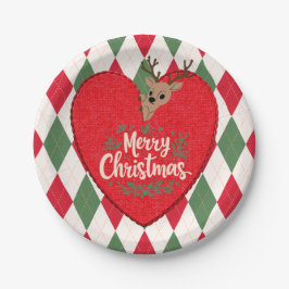 Prettig kerstfeest Papieren bord