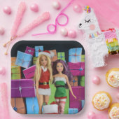 Prettig kerstfeest. papieren bordje (Feest)