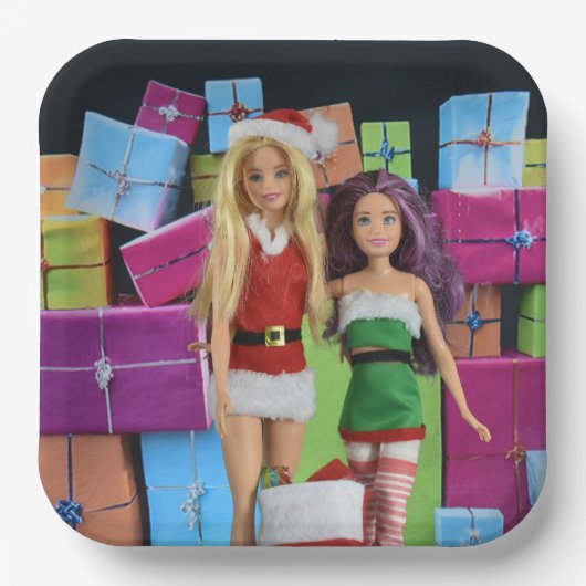 Prettig kerstfeest. papieren bordje (Voorkant)