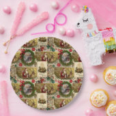 Prettig kerstfeest papieren bordje (Feest)