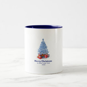 Prettig kerstfeest Parapluutjesboom & Cadeaus Mok