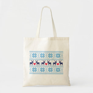 Prettig kerstfeest patroon 2 tote bag
